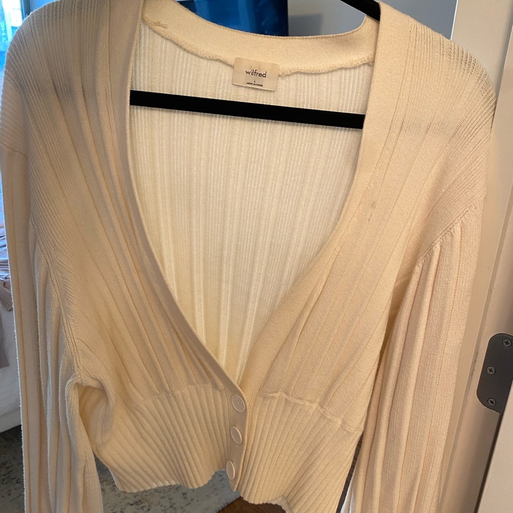 Wilfred size large white cardigan